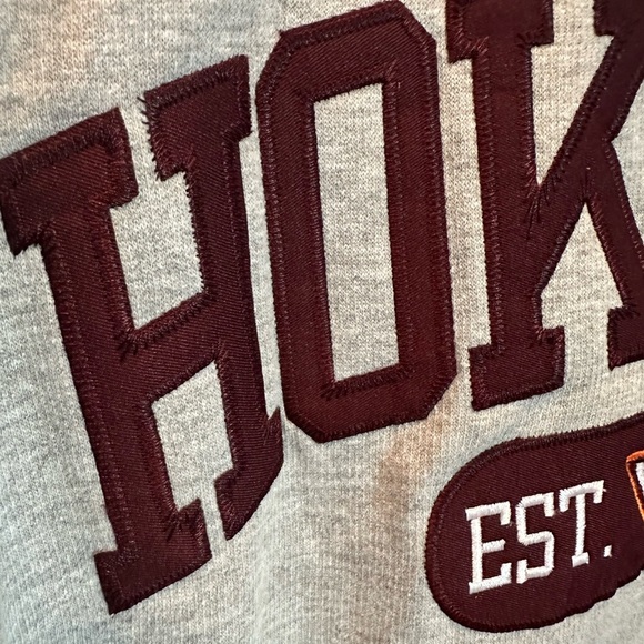 Blue 84 Virginia Tech Hokies 1/4 Zip Sweatshirt Men's Gray Size Lg NWOT - Picture 3 of 6